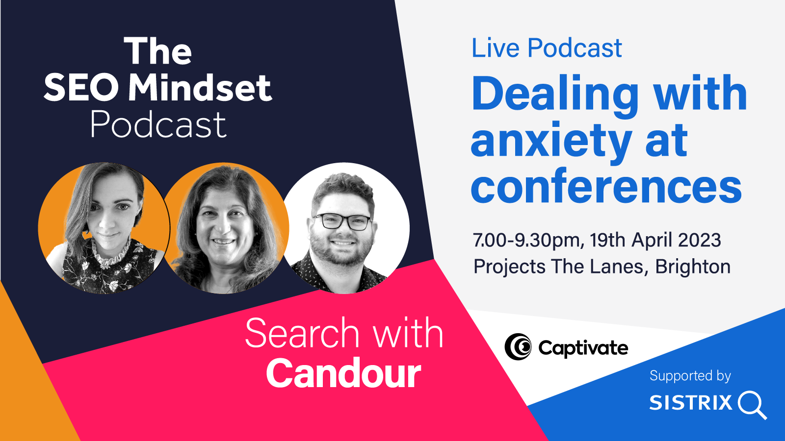 Dealing with Anxiety at Conferences - Live Podcast (Plus A Free Drink)