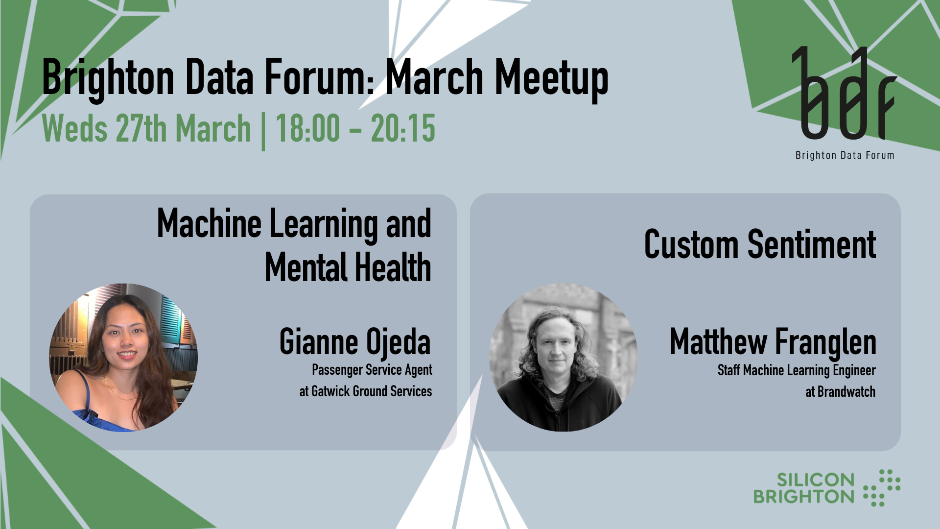 Brighton Data Forum March Meetup