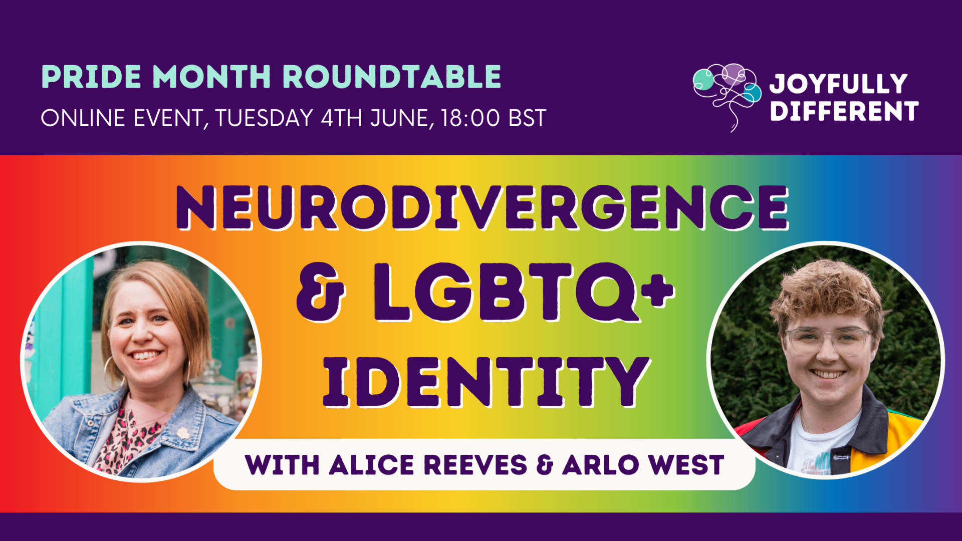 Pride Month: Neurodivergence & LGBTQ+ Identity Online Roundtable
