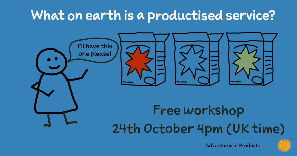 What on earth is a productised service? – Free Workshop – 24th October