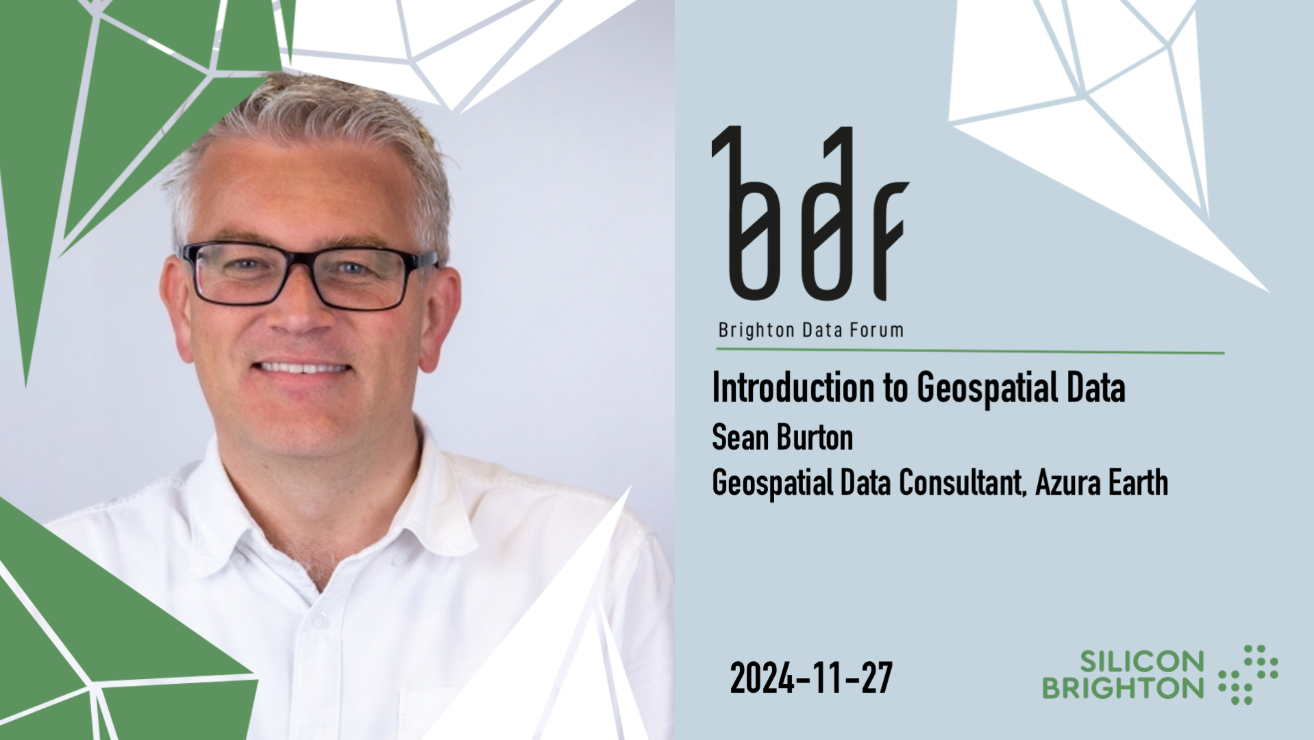 Brighton Data Forum on Geospatial Analytics