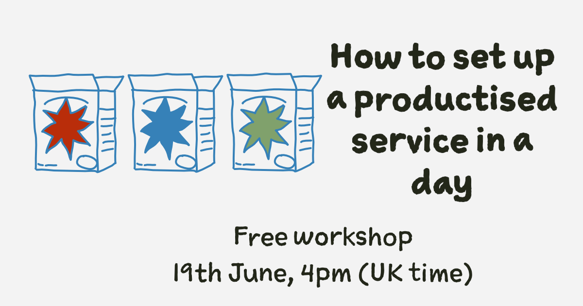 Set up a productised service in a day - Free Workshop - 19th June