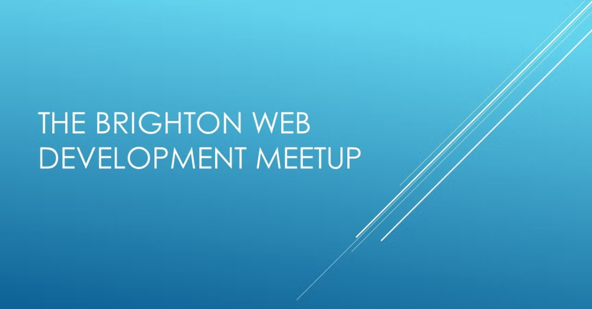The Brighton Web Development Meetup